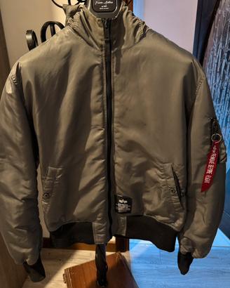 Alpha Industries bomber reversibile nero/verde
