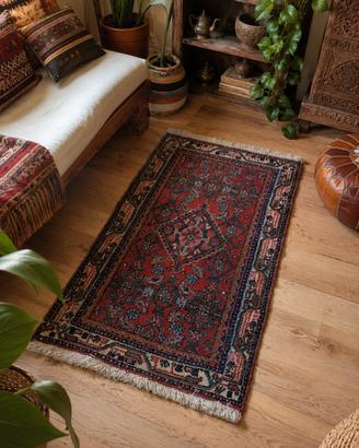 Tappeto persiano vintage arredamento boho-etnico 