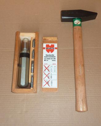 Set WURTH cacciavite a percussione e martello 800g