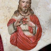 Statua del busto del ssnto cuore di gesu cristo