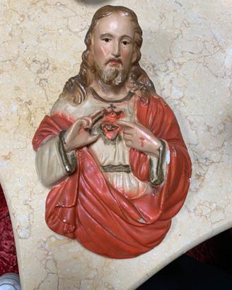 Statua del busto del ssnto cuore di gesu cristo