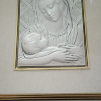Quadro con Madonna in Argento