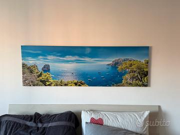 Quadro rilassante panorama marino 140x45