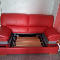 Divano letto in similpelle