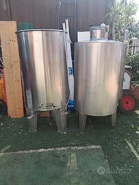 Botti inox 6 hl 10hl e filtro vino pompa liverani