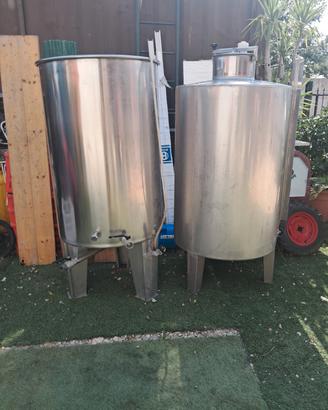 Botti inox 6 hl 10hl e filtro vino pompa liverani