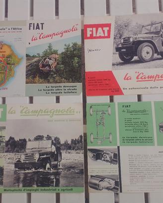brochure auto d'epoca  anni 50, 60,70