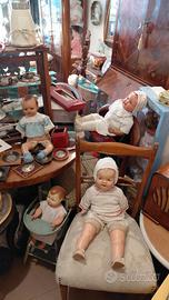 Bambole antiche giocattoli d'epoca antiquariato 