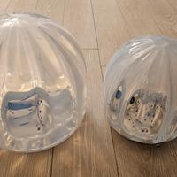 Coppia di lampade in vetro iridescente Aldo Nason