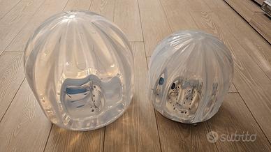 Lampade in vetro iridescente di Murano Aldo Nason