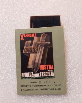  libretto biglietto  treno 1933
