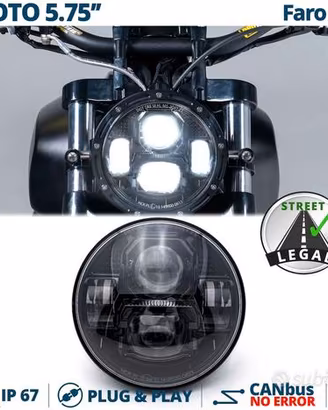 FARO LED per Harley Davidson Fat Boy OMOLOGATO