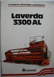Brochure depliant mietitrebbia Laverda 3300 AL
