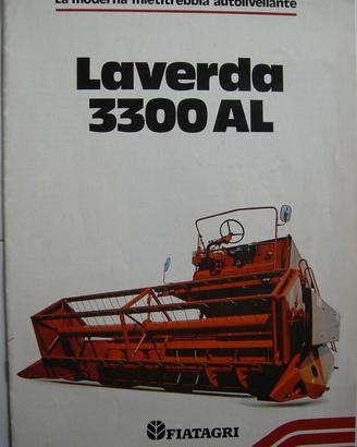Brochure depliant mietitrebbia Laverda 3300 AL