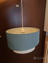 Lampadario da soffitto colore turchese