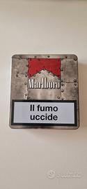 Scatola portasigarette in latta Malboro 