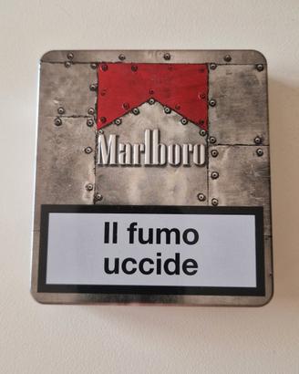 Scatola portasigarette in latta Malboro 