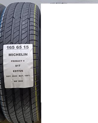 2 GOMME 165 65 15 MICHELIN 100% RIF3622