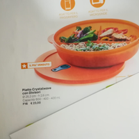 Tupperware piatto per microonde con divisori