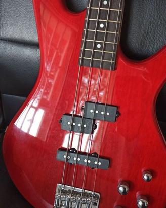 Basso elettrico ibanez gio gsr200 transparent red