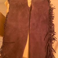 Chaps in pelle scamosciata nuovi