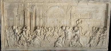 Donatello-Miracolo del cuore avaro -Calco in gesso