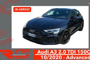 Audi A3 SPB 35 2.0 TDi 150CV S-Tronic Advanced
