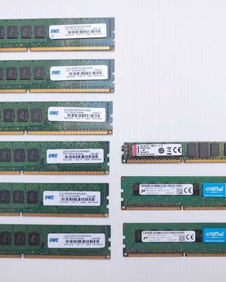 Lotto di 9 Banchi RAM DDR3 ECC (36 GB Totali)
