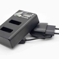 Powerextra - Caricabatteria Dual USB con display