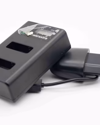 Powerextra - Caricabatteria Dual USB con display