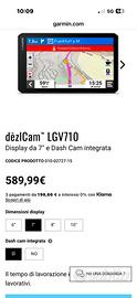 Garmin Lgv 710 DezlCam con Telecamera