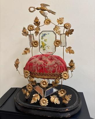 Cuscino nuziale Napoleone III XIX 44cm antico
