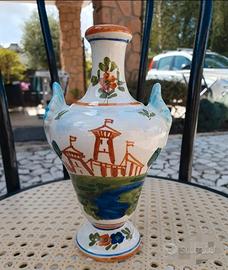 Bottiglia/vaso/anfora In Ceramica Faenza 1974