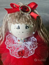 Bomboniera bambola battesimo matrimonio comunione 