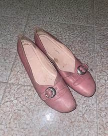 ballerine rosa con tacchetto