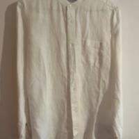 Camicia bianca 10/12 anni collo coreana