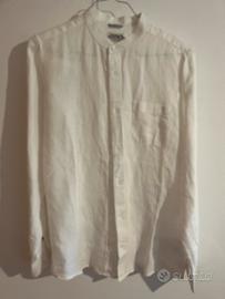 Camicia bianca 10/12 anni collo coreana