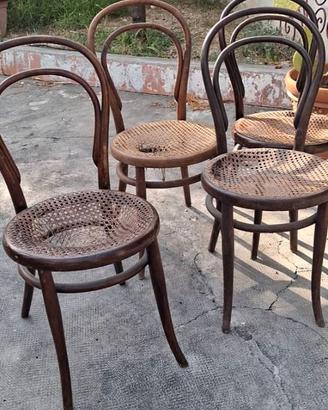 Thonet 4 sedie originali n. 14