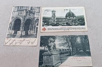 set cartoline postali antiche viaggiate Toscana