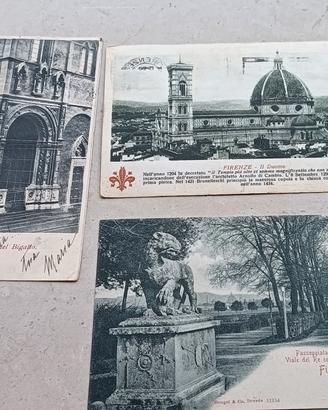 set cartoline postali antiche viaggiate Toscana