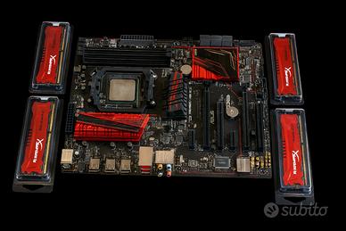 SCHEDA MADRE ASUS 970, FX 8300, 8 CORE, 32 GB RAM