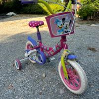 Bicicletta bambina con rotelle Disney Minnie