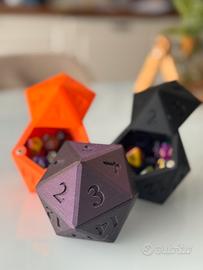 Contenitore porta dadi DnD magnetico