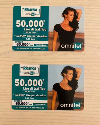Schede telefoniche “Omnitel” - Megan Gale