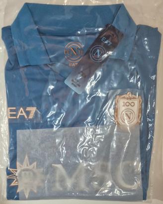 T-shirt polo Napoli Calcio centenario tg. L 