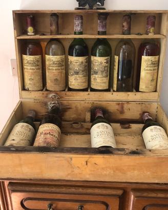 Collezione vino scatola legno originale