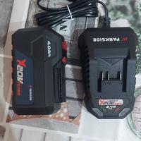 batteria e caricabatteria parkside nuovi