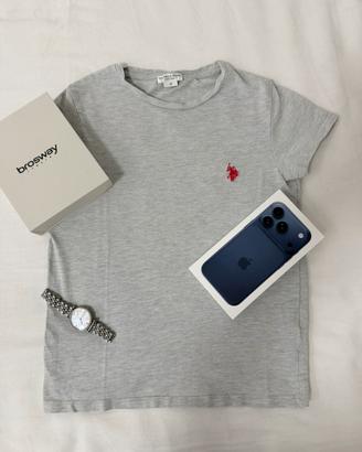 Grey t-shirt polo ASSN
