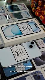 IPHONE 15 128GB azzurro BAT 100%