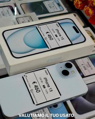IPHONE 15 128GB azzurro BAT 100%